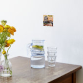 印刷可能ローマイタリアコロッセウムトラベルアートヴィンテージ 箔ポスター (レイダウン (キッチン))