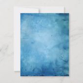 印刷可能動揺してなインクブルースクラップブック紙 招待状 (正面)