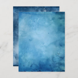 印刷可能動揺してなインクブルースクラップブック紙 招待状