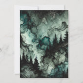 印刷可能幽霊のよく出るな森林ハロウィーンアルコールインク 招待状 (裏面)