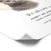 印刷可能結婚な猫のシグネチャードリンクバー標識 ポスター (角)