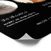 印刷可能結婚な猫のシグネチャードリンクバー標識 ポスター (角)