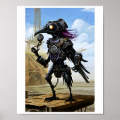 印刷可能Steampunkメカニカルレイベン114 ポスター (正面)