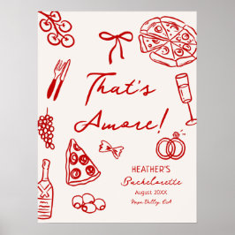 印刷可能That is Amoreバチェロレッテ ポスター