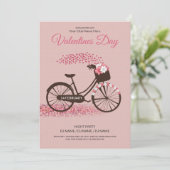 印刷可能Valentinesパーティーフライヤーテンプレート 招待状 (スタンド正面)