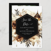 印刷可自然素朴能結婚 セーブザデート (正面/裏面)