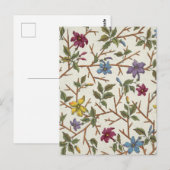印刷布用フローラデザイン付き葉書 ポストカード (正面/裏面)
