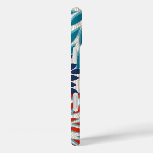 印刷木材スターバストフラワーパーソナライズされたiPhone Case-Mate iPhoneケース (裏面 / 右)