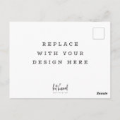 印刷注文 7x5インチ 横向き ランドスケープ ポストカード (裏面)