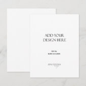 印刷注文 _4.25x5.5" ポートレートカード 招待状 (正面/裏面)