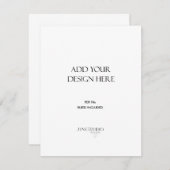 印刷注文 _4.25x5.5" 縦型カード 招待状 (正面/裏面)