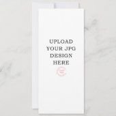 印刷済み 4x9インチ 結婚式プログラム 招待状 (正面)