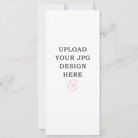 印刷済み 4x9インチ 結婚式プログラム 招待状 (正面)