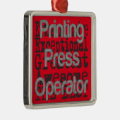 印刷版操作者の並外 メタルオーナメント (右)