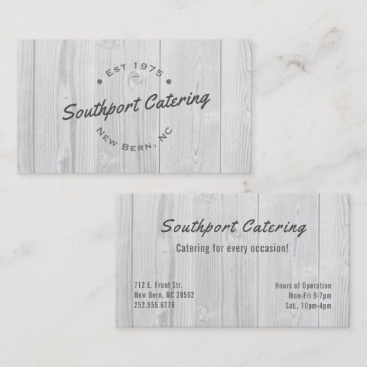 印刷用白木 名刺 (正面/裏面)