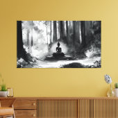 印刷白黒仏壁芸術 キャンバスプリント (インサイチュ (リビング))