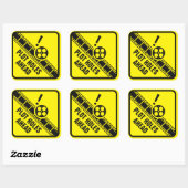 印刷穴の警戒 スクエアシール (シート)