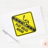 印刷穴の警戒 スクエアシール (封筒)