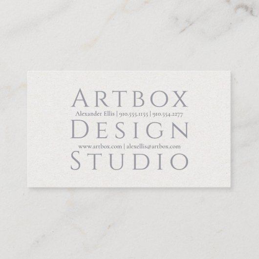 印刷米用紙名刺 名刺 (裏面)