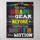 印刷考え可能なポスターを話印刷する前に ポスター (正面)