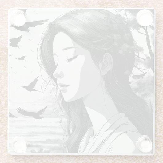 印刷 ガラスコースター (裏面)