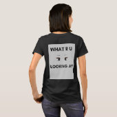 印刷Tシャツを見るR U Tシャツ (裏面フル)