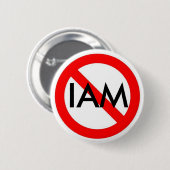 印無し、IAM 缶バッジ (正面&裏面)