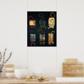 印籠ケース, 19世紀 ポスター (キッチン)