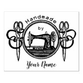 印紙手打ちヴィンテージ裁縫機 ラバースタンプ (インプリント)