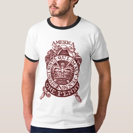 印紙法1765Tシャツ Tシャツ (正面)