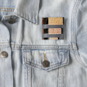 印象が付いている3つのシリンダーシール、 缶バッジ (インサイチュ)