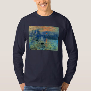 印象の日の出、Soleil Levant、クロード・モネ Tシャツ