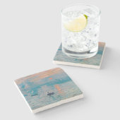 印象の朝 Claude Monet ストーンコースター (横)