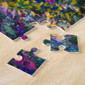 印象主義のパス：晴れた森の水色 ジグソーパズル (側面)