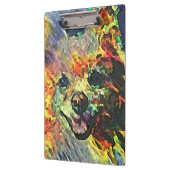 印象主義のポメラニア犬#2 クリップボード (左)