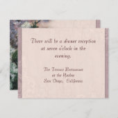 印象主義のライラック-披露宴の招待状 エンクロージャーカード (正面/裏面)