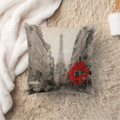 印象主義の秋の景色のパリエッフェル塔 クッション (ブランケット)