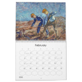 印象主義の芸術のカレンダー カレンダー (2月 2026)