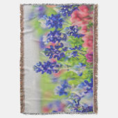 印象主義のBluebonnetのデザイン スローブランケット (正面縦)