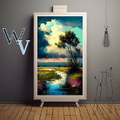 印象主義カラフル ポスター