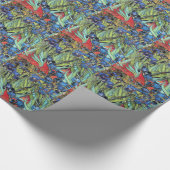 印象主義ゴッホは花花を絞ります ラッピングペーパー (角)