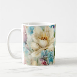 印象主義スタイルの春の花 コーヒーマグカップ
