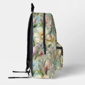 印象主義スタイルの春の花 プリントバックパック (左)
