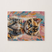 印象主義子猫ジグソーパズル ジグソーパズル (横)