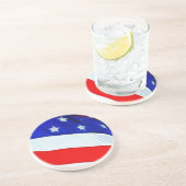 印象主義州統一された抽象芸術国旗 コースター (側面)