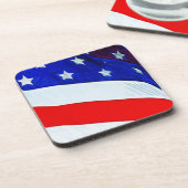 印象主義州統一された抽象芸術国旗 コースター (左側)