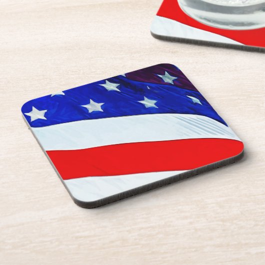 印象主義州統一された抽象芸術国旗 コースター (左側)