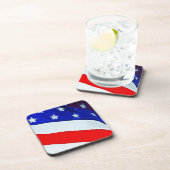 印象主義州統一された抽象芸術国旗 コースター (右側)