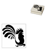 印象付きルースターシルエットアートスタンプ ラバースタンプ (押印)