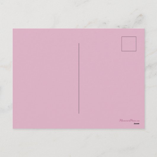 印象派お洒落のクリスマスツリー シーズンポストカード (裏面)